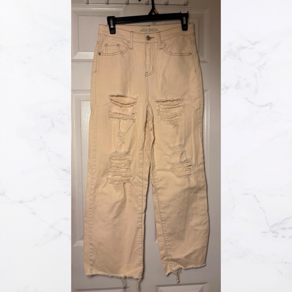 Wild Fable Cream Distressed Women's Jeans - Size 2
